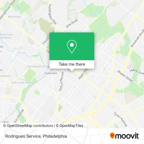 Rodrigues Service map