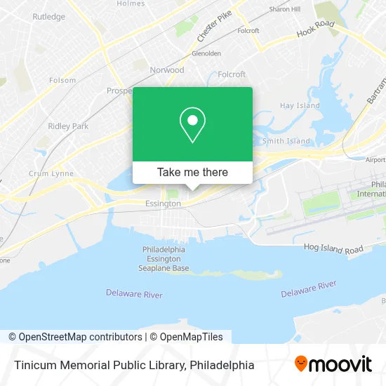 Tinicum Memorial Public Library map