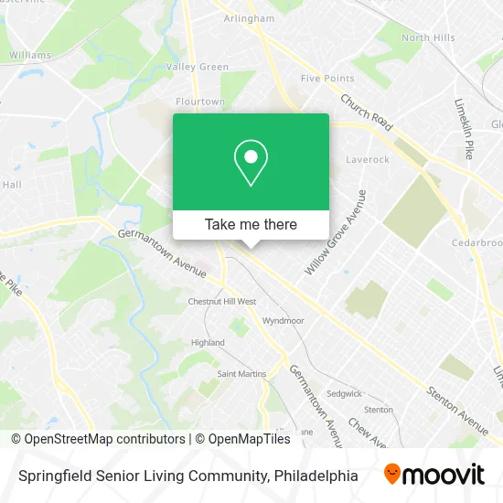 Springfield Senior Living Community map
