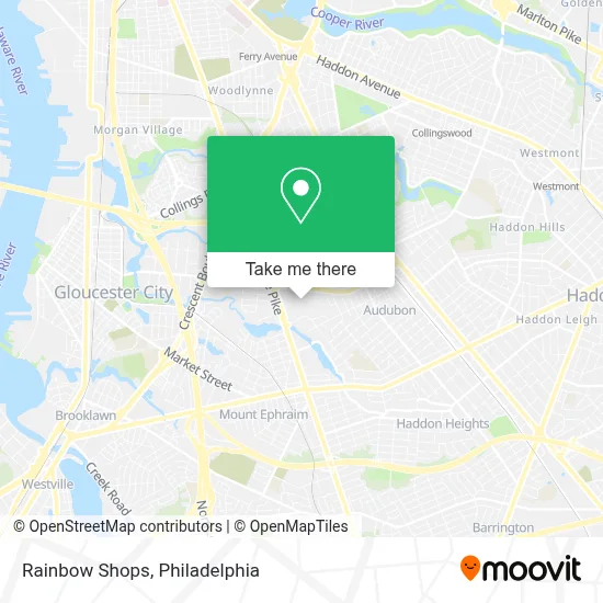 Rainbow Shops map