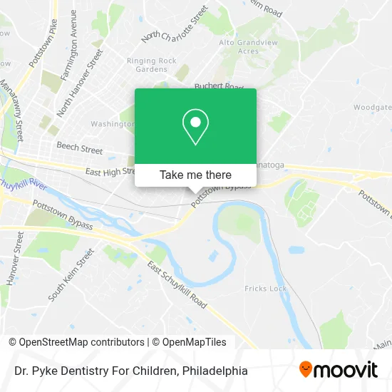 Dr. Pyke Dentistry For Children map