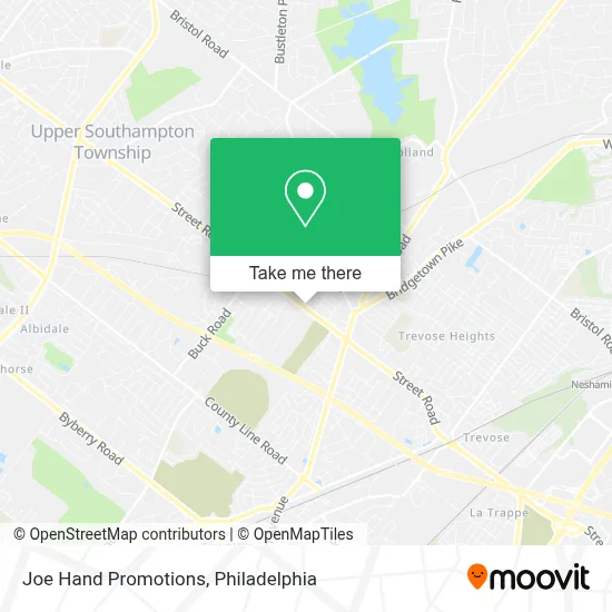 Joe Hand Promotions map