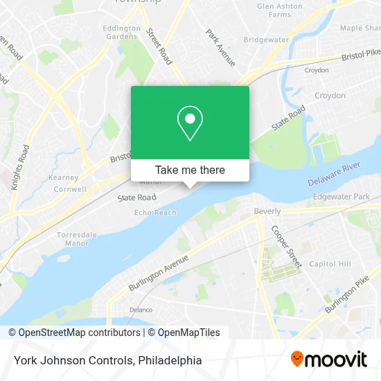 York Johnson Controls map