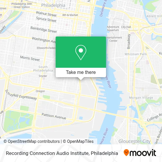 Recording Connection Audio Institute map