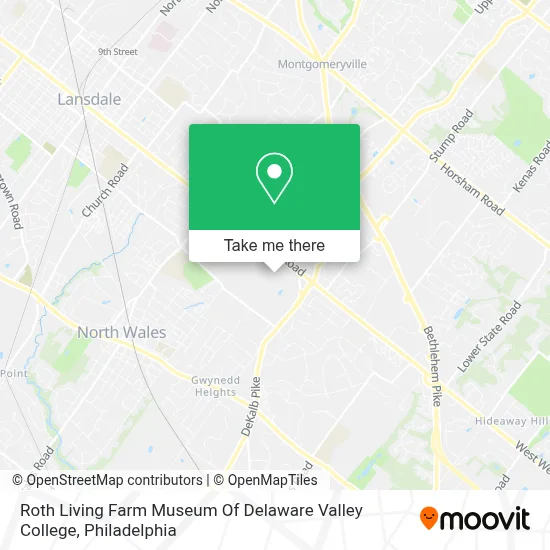 Roth Living Farm Museum Of Delaware Valley College map