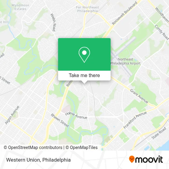 Western Union map
