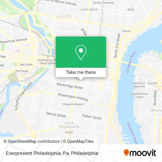 Everpresent Philadelphia, Pa map