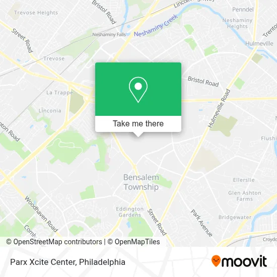 Parx Xcite Center map