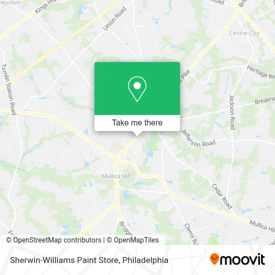 Sherwin-Williams Paint Store map
