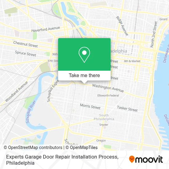 Experts Garage Door Repair Installation Process map