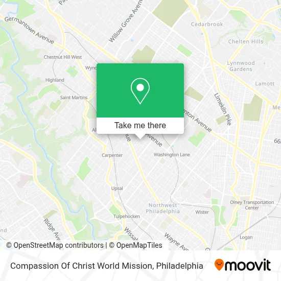 Compassion Of Christ World Mission map