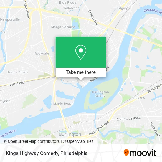 Kings Highway Comedy map