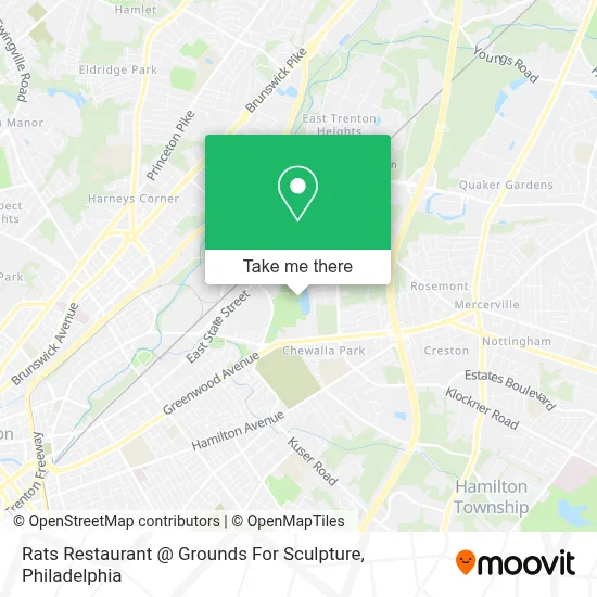 Rats Restaurant @ Grounds For Sculpture map