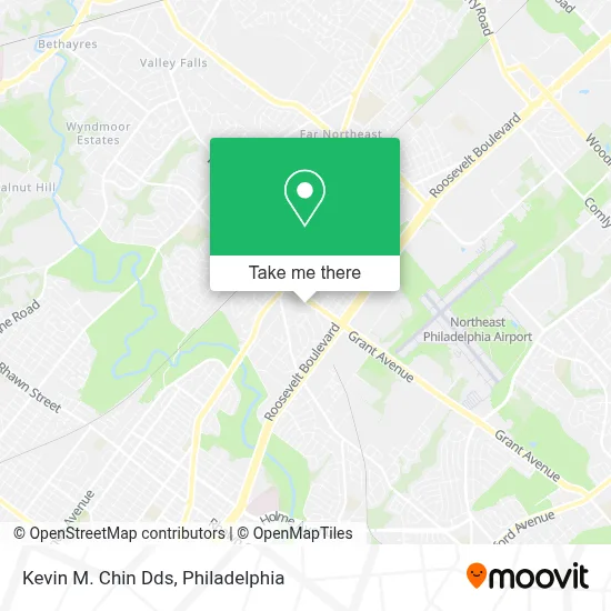 Kevin M. Chin Dds map