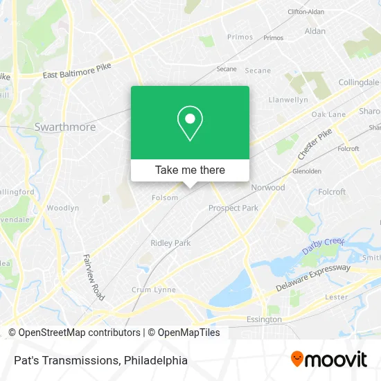 Pat's Transmissions map