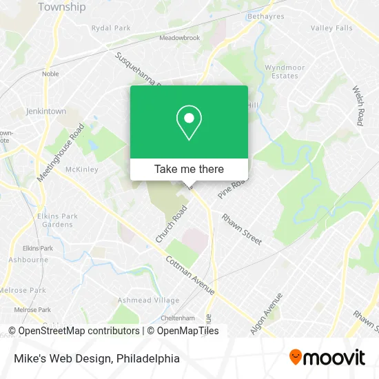 Mike's Web Design map