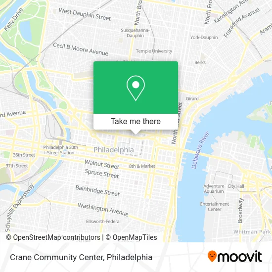 Crane Community Center map