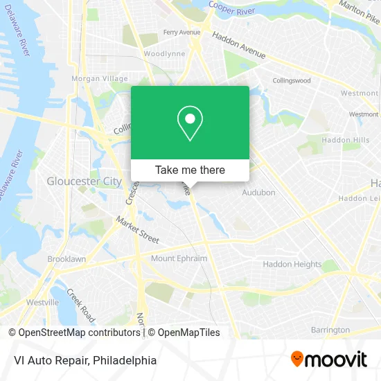 VI Auto Repair map