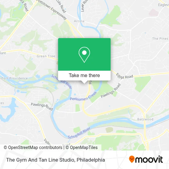The Gym And Tan Line Studio map