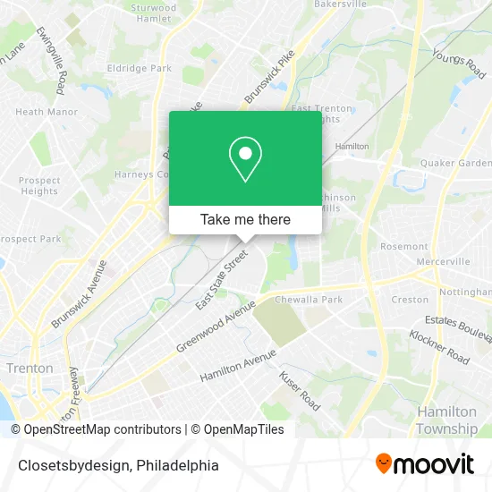 Closetsbydesign map