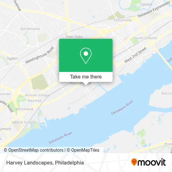 Harvey Landscapes map