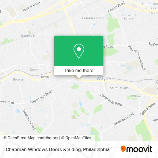 Chapman Windows Doors & Siding map