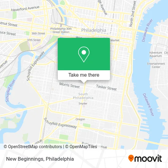 New Beginnings map