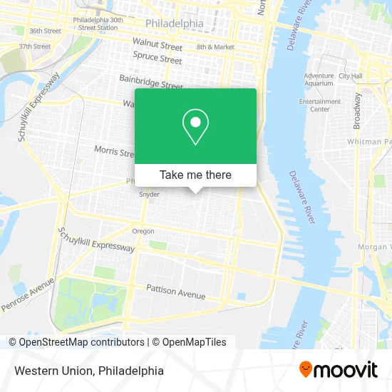 Western Union map