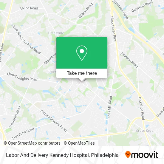 Labor And Delivery Kennedy Hospital map