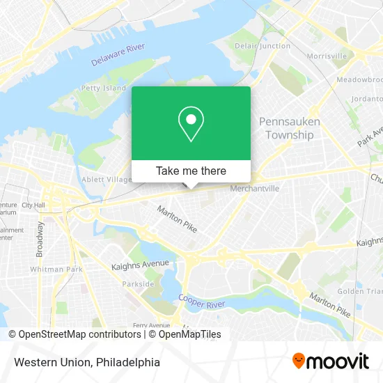 Western Union map