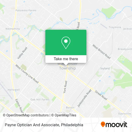 Payne Optician And Associate map