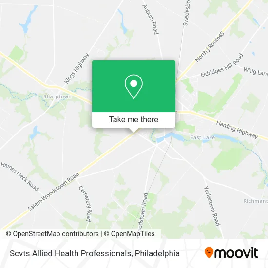 Scvts Allied Health Professionals map