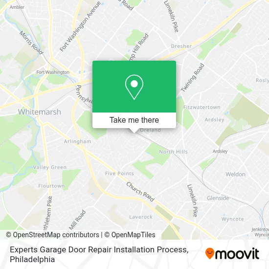 Experts Garage Door Repair Installation Process map