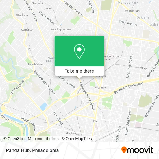 Panda Hub map