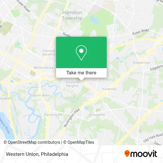 Western Union map