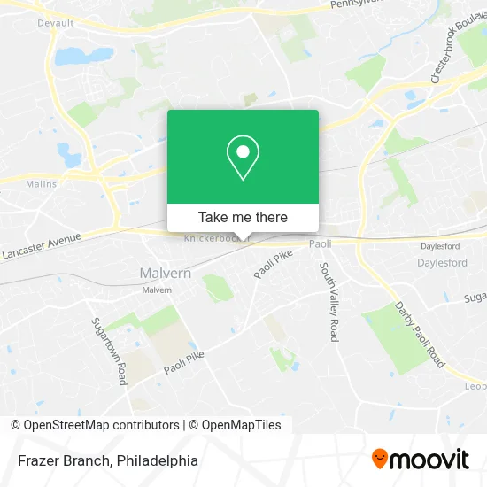 Frazer Branch map