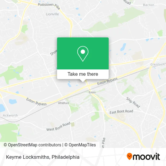 Keyme Locksmiths map