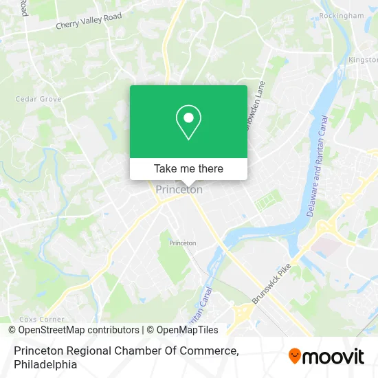 Princeton Regional Chamber Of Commerce map