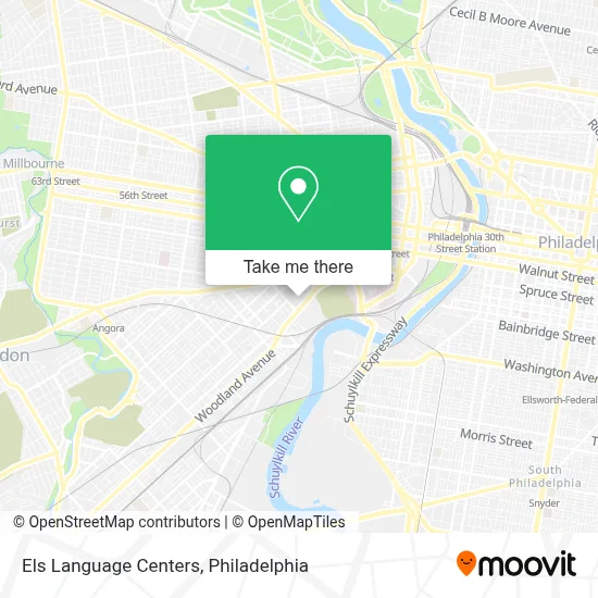 Els Language Centers map