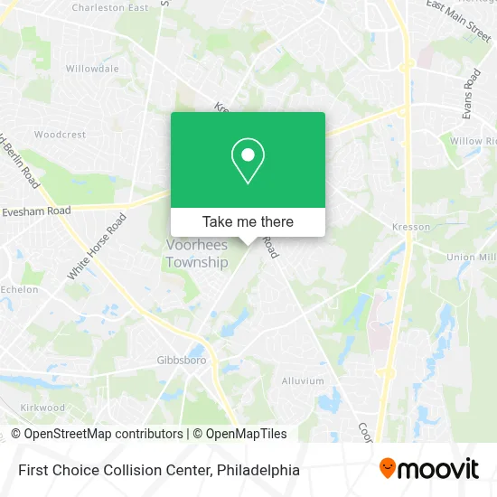 First Choice Collision Center map