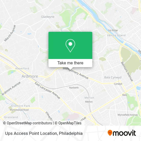 Ups Access Point Location map