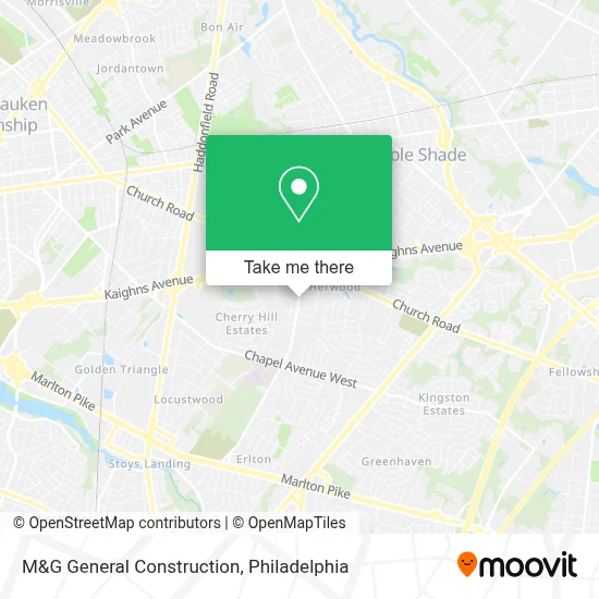 M&G General Construction map