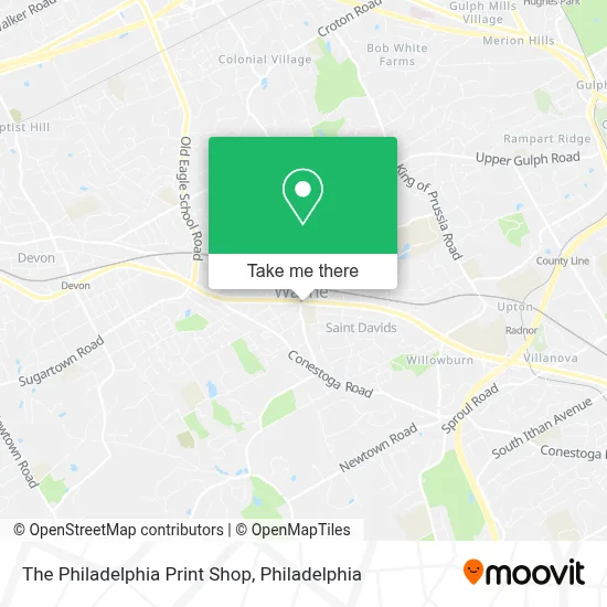 The Philadelphia Print Shop map