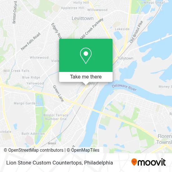 Lion Stone Custom Countertops map