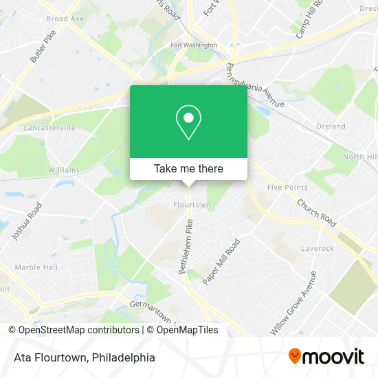 Ata Flourtown map