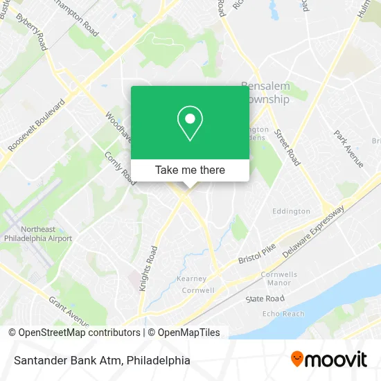 Santander Bank Atm map