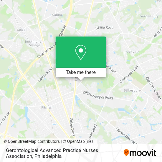 Gerontological Advanced Practice Nurses Association map