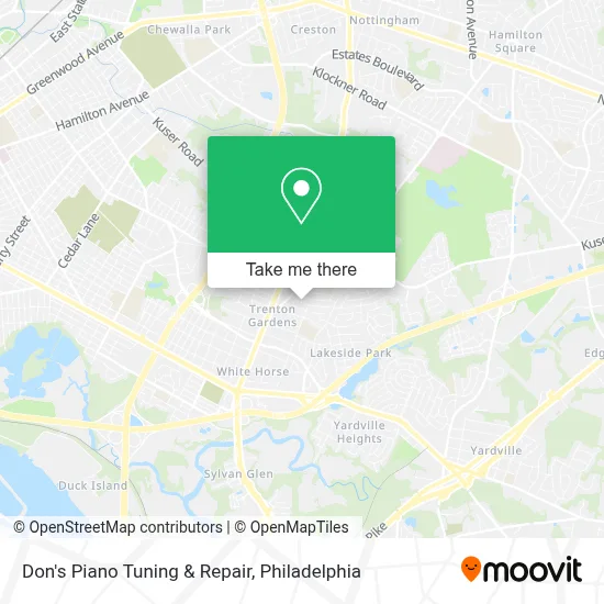 Don's Piano Tuning & Repair map