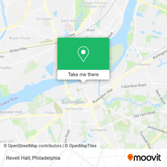 Revell Hall map