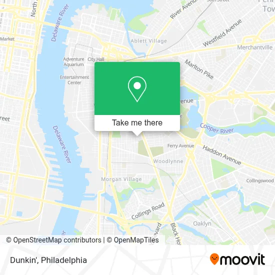 Dunkin' map